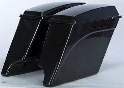 HARDDRIVE ABS SADDLEBAGS W/LIDS STRETCHED PART# CFP-HL1584-001A