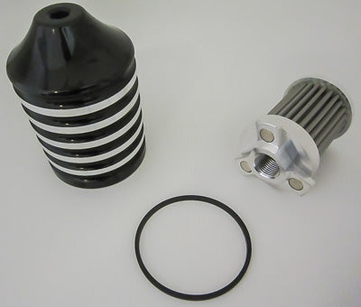 HARDDRIVE BILLET REUSABLE OIL FILTER BLACK EM-0017
