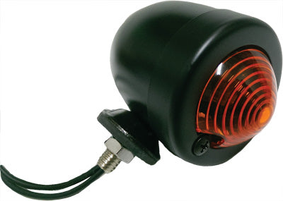 HARDDRIVE BLACK BULLET MARKER LIGHT AMBER LENS SINGLE FILAMENT PART# 688065