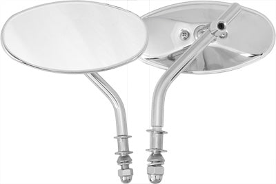 HARDDRIVE 2012-2016 Harley-Davidson FLS Softail Slim CHROME OVAL MIRROR SHORT ST