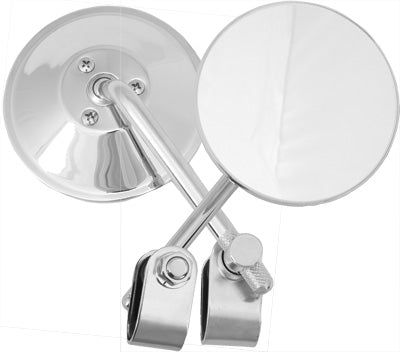 HARDDRIVE 1980-1982 Harley-Davidson FXB Sturgis UNIVERSAL 4" ROUND MIRROR 4" STE