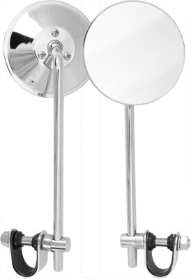 HARDDRIVE 1980-1982 Harley-Davidson FXS Low Rider UNIVERSAL 4" ROUND MIRROR 8" S