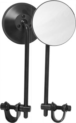 HARDDRIVE 1983-1985 Harley-Davidson XR1000 UNIVERSAL 4" ROUND MIRROR 8" STEM BLA