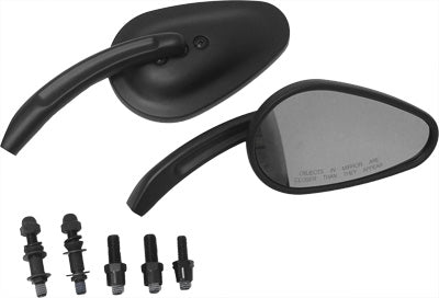 HARDDRIVE 1980-1982 Harley-Davidson FXB Sturgis TAPERED CUSTOM CAST MIRROR BLACK