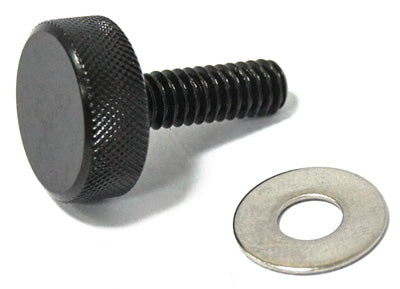 HARDDRIVE KNURLED SEAT KNOB BRAKE1/4-20 BLACK 05-330BK