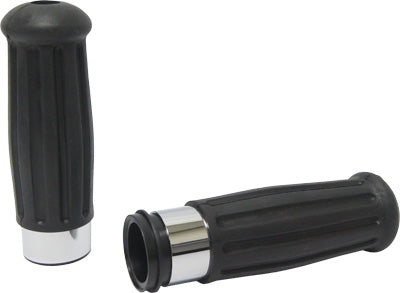 HARDDRIVE GRIPS VINTAGE CHR RING THROTTLE BY WIRE PART# 72-194 NEW