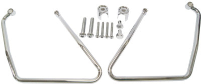 HARDDRIVE SADDLEBAG SUPPORTS CHROME EARLY SPORTSTER PART# 05-207A NEW