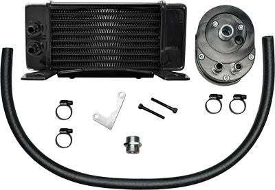 JAGG LOWMOUNT 10-ROW OIL COOLER SYSTEM (BLACK) PART# 750-2300 NEW