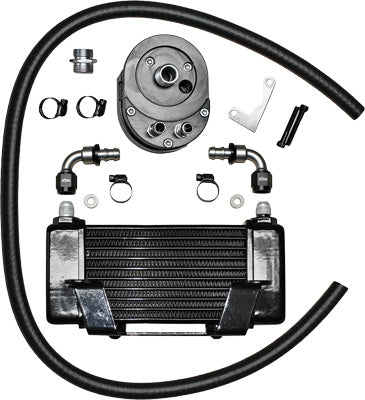JAGG LOWMOUNT 10-ROW OIL COOLER SYSTEM (BLACK) PART# 750-2400 NEW