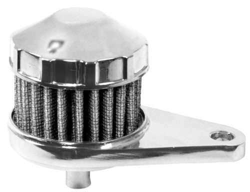 EMGO CRANKCASE FILTER- CHROME PART#  14-20900