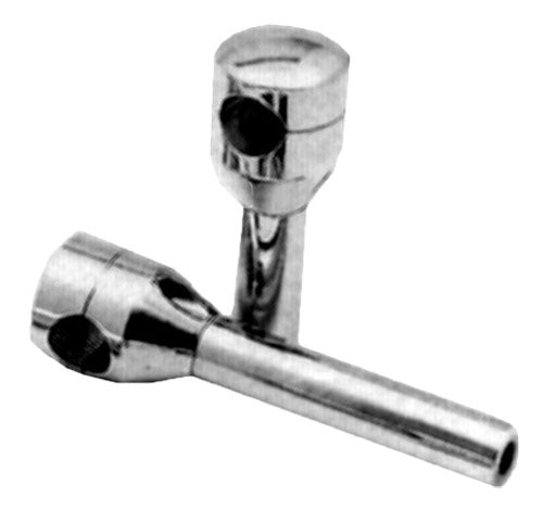 EMGO EMGO ROUNDTOPS RISER 4" CHROME 23-09610