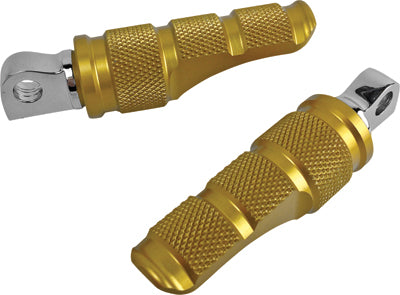 BRASS BALLS KNEE DRAGGER FOOT PEGS (GOLD) BB08-013