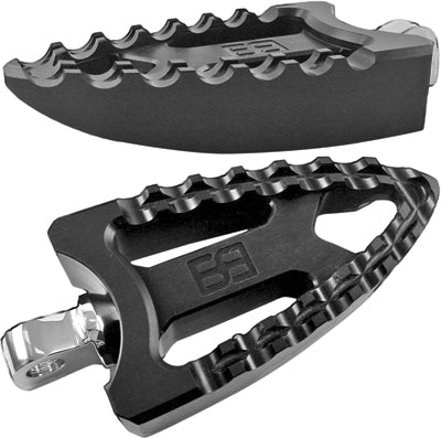 BRASS BALLS MEAT HOOKS FOOT PEGS (BLACK) BB08-014