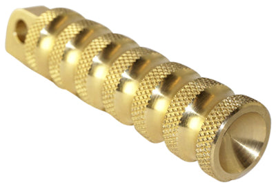 BRASS BALLS RIBBED FOOT PEGS BRASS BB08-008