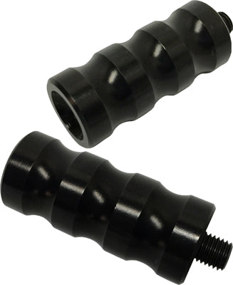 BRASS BALLS RIBBED TOE/SHIFTER PEG (BLACK) BB08-005