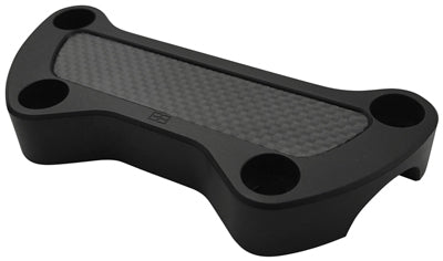 BRASS BALLS CARBON FIBER TOP CLAMP (BLACK) BB10-124