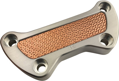 BRASS BALLS HAMMERED COPPER TOP CLAMP (NATURAL) BB10-125