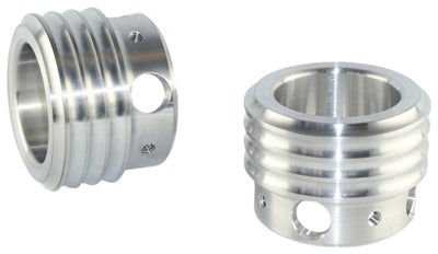 BRASS BALLS RIBBED EXHAUST TIPS (NATURAL) BB03-147