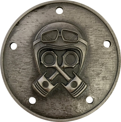 BRASS BALLS PISTON HELMET IGNITION COVER 1999-2013 HARLEY FLHRC Road King Classi