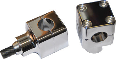 WILD 1 WILD 1 STUBBY CHUBBY SPRINGER RISERS CHROME PART# WO533 NEW