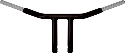 WILD 1 PSYCHO CHUBBY DRAG BAR BLACK 8 STRAIGHT RISERS PART# WO562B NEW