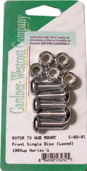 GARDNERWESTCOTT FRONT BRAKE ROTOR ALLEN BOLTS (CHROME) C-80-41