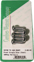 GARDNERWESTCOTT FRONT BRAKE ROTOR ALLEN BOLTS (CHROME) C-80-42