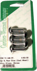 GARDNERWESTCOTT REAR BRAKE ROTOR ALLEN BOLTS (CHROME) C-61-32