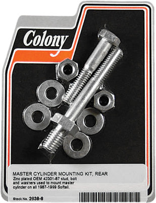 COLONY MACHINE REAR BRAKE MASTER CYLINDER MOUNTING KIT 2638-8