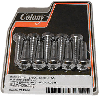 COLONY MACHINE BRAKE ROTOR HARDWARE 2925-10