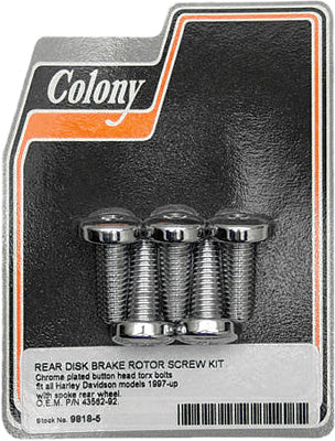 COLONY MACHINE BRAKE ROTOR HARDWARE 9818-5
