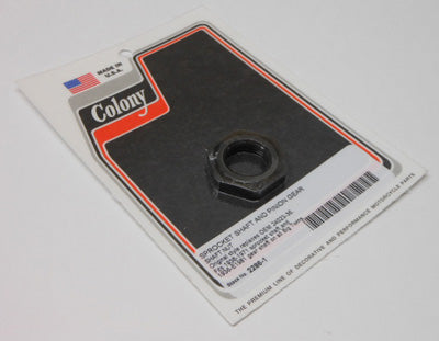 COLONY MACHINE COLONY SPRKET SHAFT/ PINION GE AR SHAFT NUT '36-71 BIG TWIN 2286-