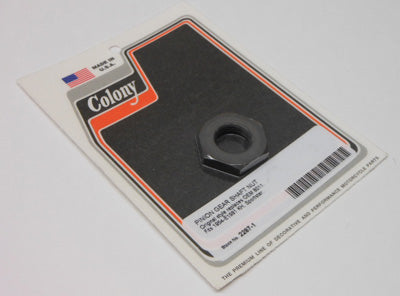 COLONY MACHINE COLONY PINION GEAR SHAFT NUT ' 54-E81 SPORTSTER OEM# 8011 2287-1