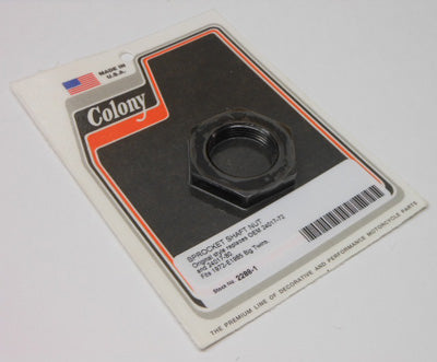 COLONY MACHINE COLONY SPROCKET SHAFT NUT '72- E85 BIG TWINS 2288-1