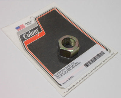 COLONY MACHINE COLONY MOTOR SPROCKET NUT '91- 92 SPORTSTER OEM# 7652 2293-1