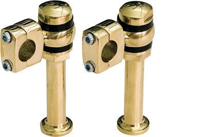 PAUGHCO OFFSET POST STYLE RISERS BRASS 5 PART# 354-1BR NEW