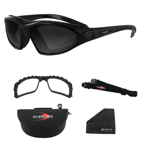 Zan Headgear BDG001 ROAD MASTER CONVERTIBLE BLACKFRAME PHOTOCHROMIC LENS