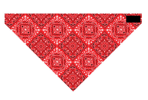 Zan Headgear BV003 3-IN-1 HEADBAND SYSTEM 100% COTTON RED PAISLEY
