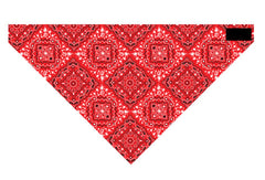 Zan Headgear BV003 3-IN-1 HEADBAND SYSTEM 100% COTTON RED PAISLEY