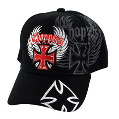 Zan Headgear CAP BLACK EMBROIDERED TRIBAL SKULL CPA133