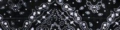 Zan Headgear DC101 COOLDANNA 100% COTTON PAISLEY BLACK