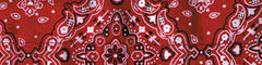 Zan Headgear DC106 COOLDANNA 100% COTTON RED PAISLEY