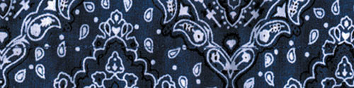 Zan Headgear DC111 COOLDANNA 100% COTTON PAISLEY NAVY