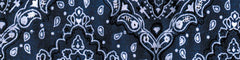 Zan Headgear DC111 COOLDANNA 100% COTTON PAISLEY NAVY