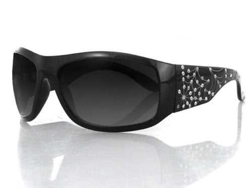 Bobster Eyewear VIXEN HIGHWAY HONEY&TRADE SUNGLASS BLK SPIDERWEB W/ RHIN EHHV1