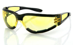 Zan Headgear ESH204 SHIELD II SUNGLASS BLACK FRAME YELLOW LENS