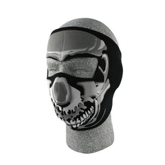 Zan Headgear WNFM023 NEOPRENE FACE MASK CHROME SKULL