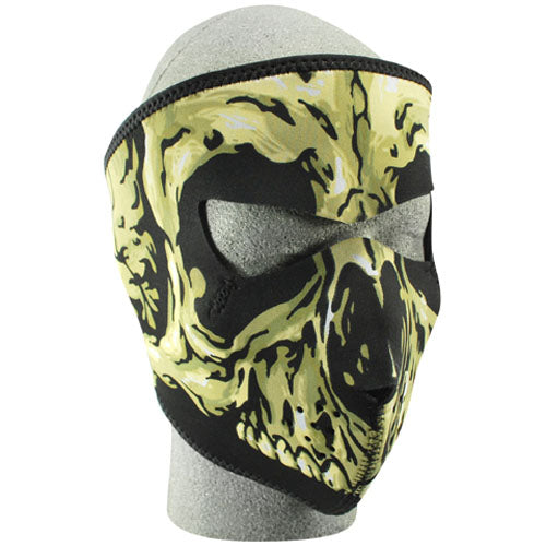 Zan Headgear 1/2 MASK BLUE CHROME SKULL # WNFM024H NEW