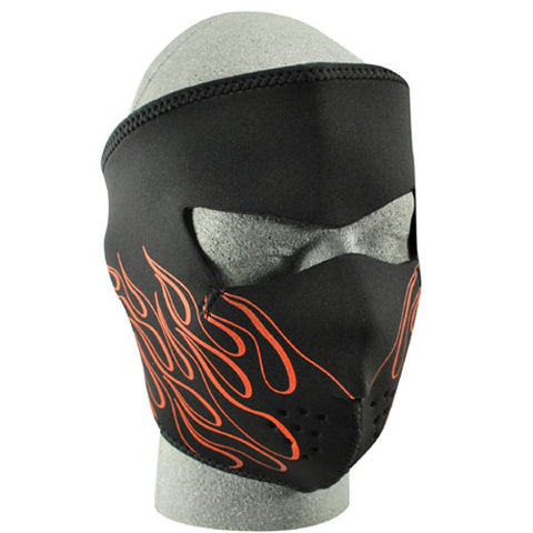 ZANheadgear WNFM045 NEOPRENE FACE MASK ORANGE FLAME