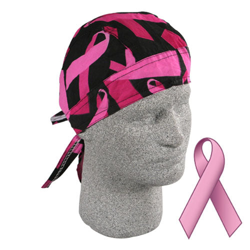 Zan Headgear ZBC02 FLYDANNA 100% COTTON PINK RIBBON BLACK